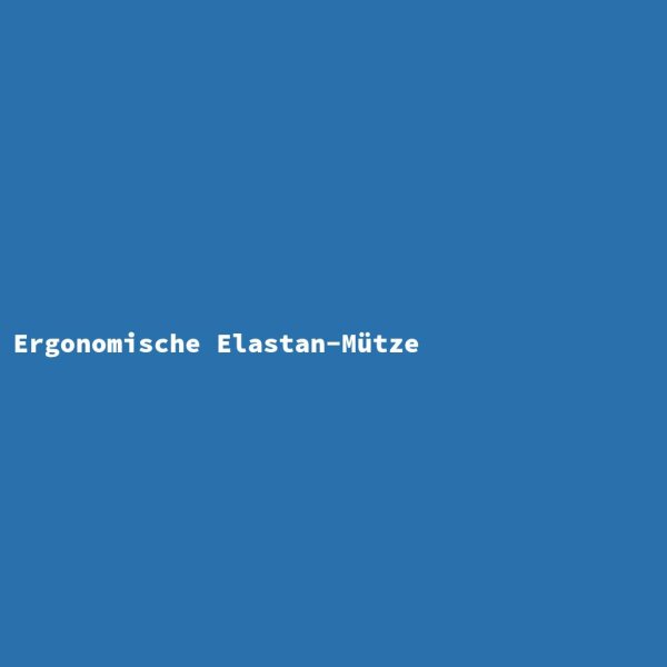 Ergonomic Elastane Cap
