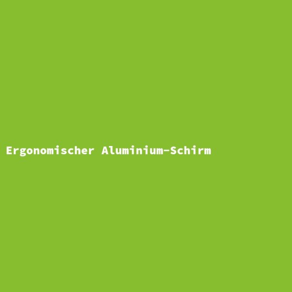 Ergonomischer Aluminium-Schirm