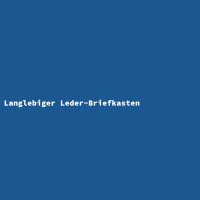 Langlebiger Leder-Briefkasten