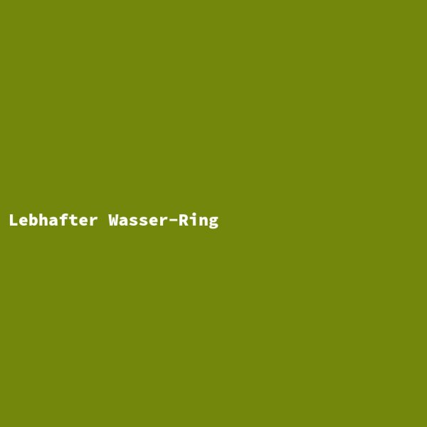 Lebhafter Wasser-Ring