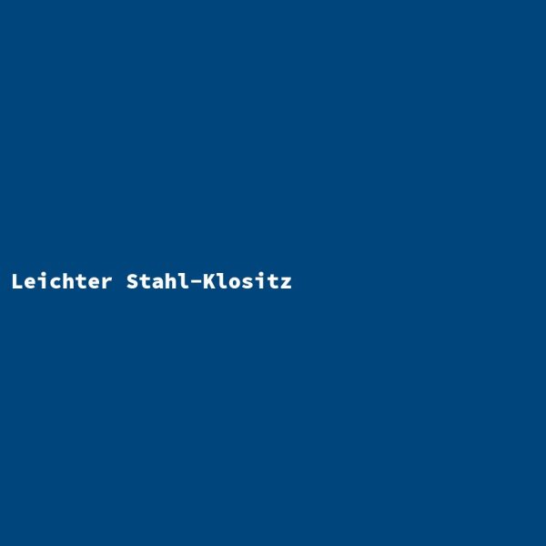 Leichter Stahl-Klositz