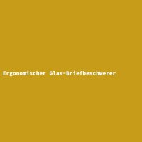 Ergonomischer Glas-Briefbeschwerer