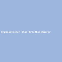 Ergonomischer Glas-Briefbeschwerer