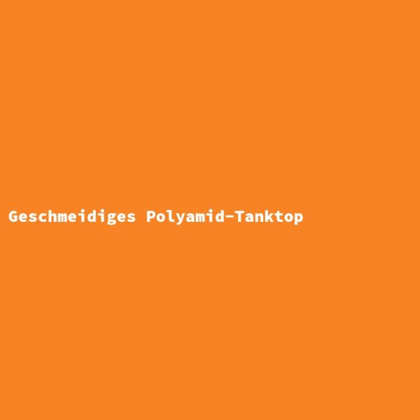 Smooth Polyamide Tank Top